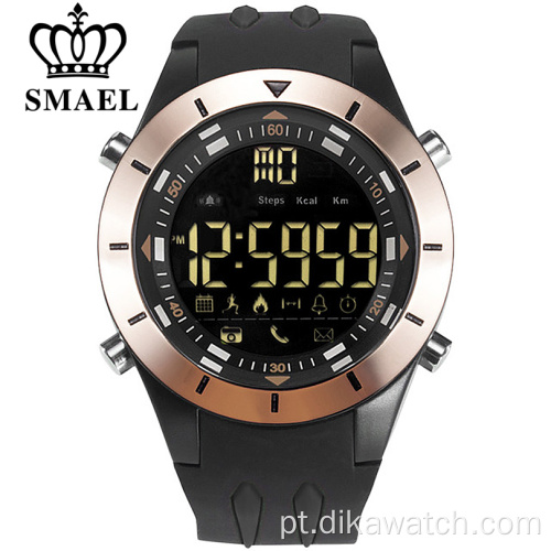 SMAEL Eletrônico WristWatch Luminous Masculino Bluetooth Clock